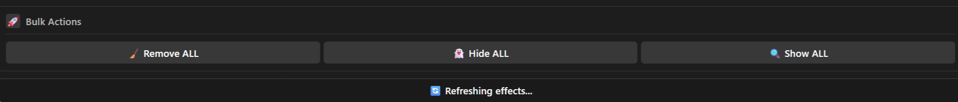 Effect Remover Pro bulk actions