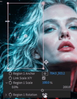 Anchor Offset control demonstration in MaskMotion